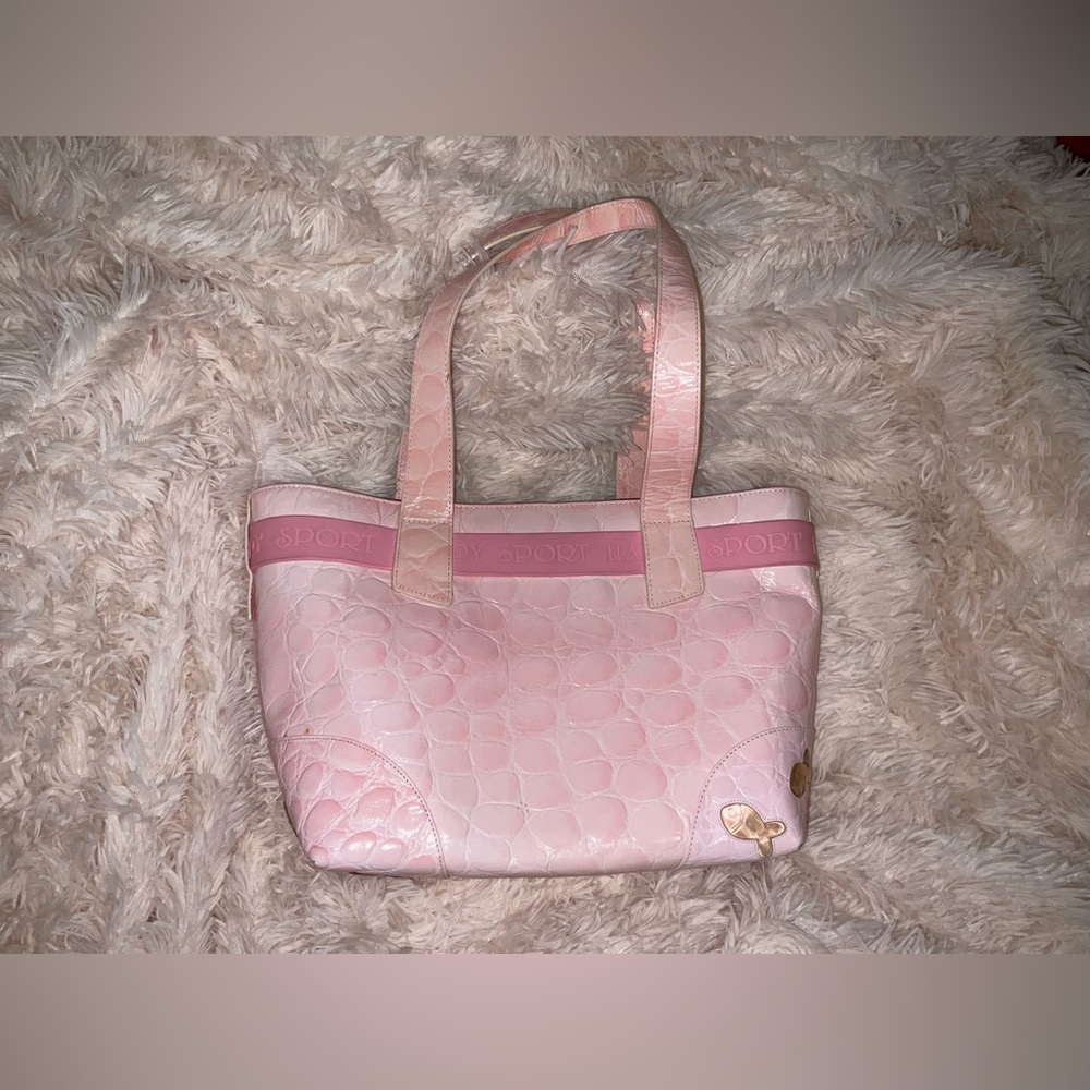 Chopard Vintage Pink Happy Sport Fish Tote Bag With DUSTBAG